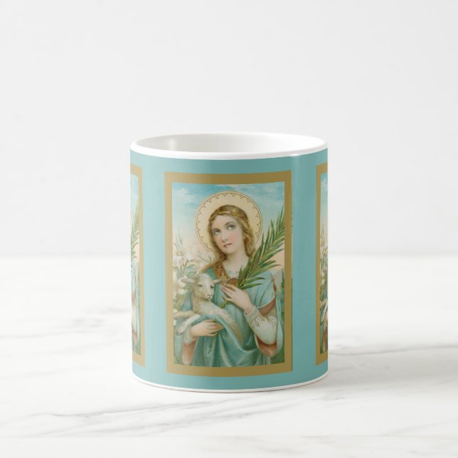 St. Agnes de Rome (MH 01) Café Mug 3 (Centre)