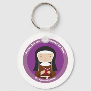 St. Agnes of Assisi Keychain
