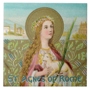 St. Agnes of Rome (BC 01) Tile