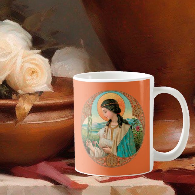 St. Agnes of Rome (BK 006) Coffee Mug (Creator Uploaded)