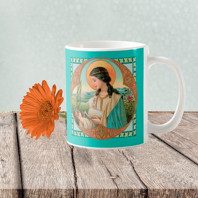 St. Agnes of Rome (BK 006) Coffee Mug (Creator Uploaded)