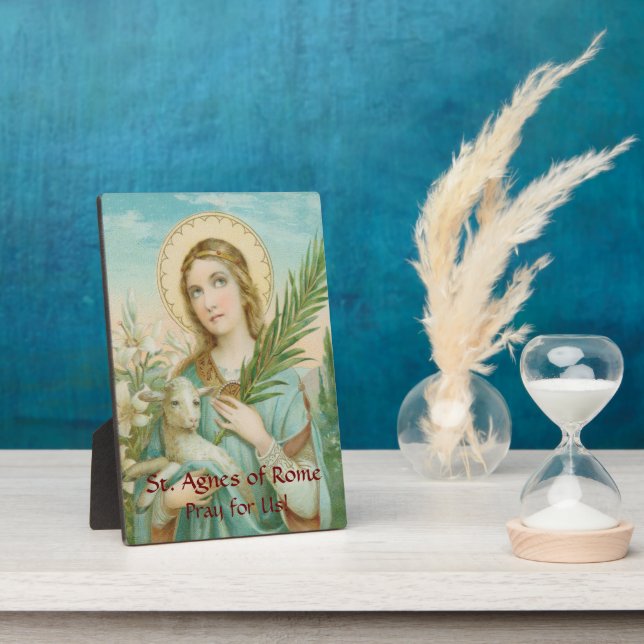 St. Agnes of Rome (MH 01) 5"x7" Plaque (Side)