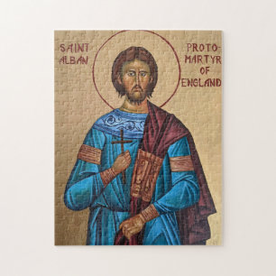 St. Alban the Protomartyr of England Orthodox Icon Jigsaw Puzzle