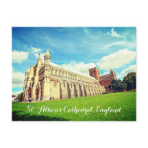 St Albans Cathedral, England, postcard