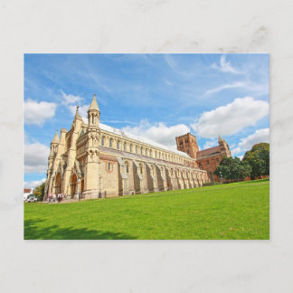 St Albans Cathedral, England, postcard
