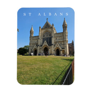 St Albans Cathedral view fridge magnet