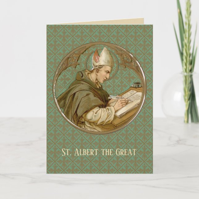 St. Albert the Great (BK 013) Blank Greeting Card (Front)