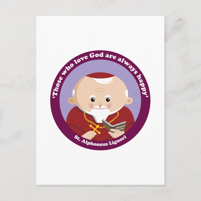 St Alphonsus Liguori Postcard (Front)
