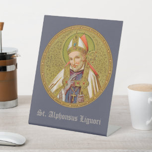 St. Alphonsus Liguori (SNV 02) (Round) Pedestal Sign
