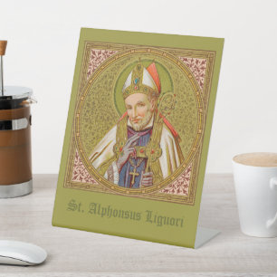 St. Alphonsus Liguori (SNV 02) (Square) Pedestal Sign