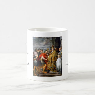 St. Ambrose and Emperor Theodosius  Paul Rubens Coffee Mug