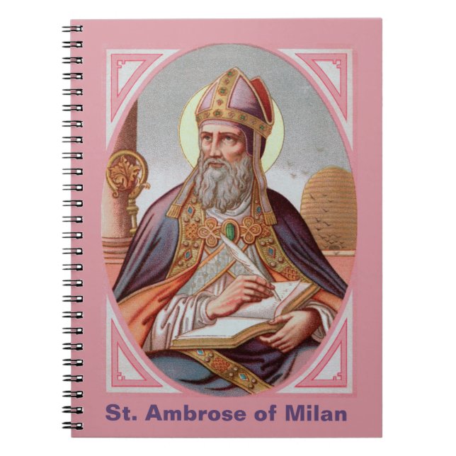 St. Ambrose of Milan (BEN 001) Notebook (Front)