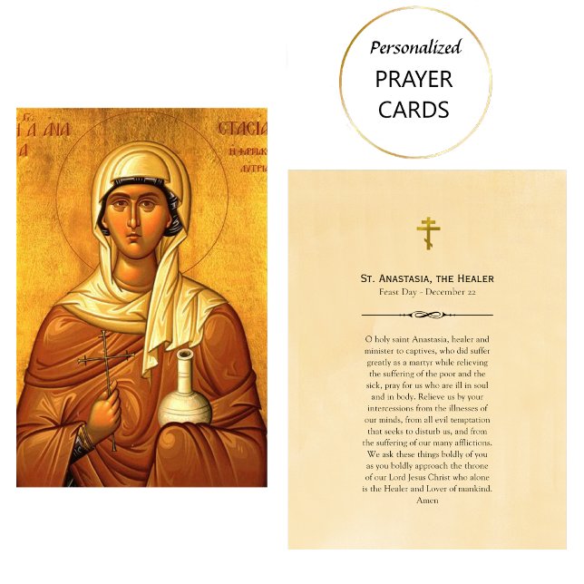 St. Anastasia, the Healer Prayer Card (Creator Uploaded)