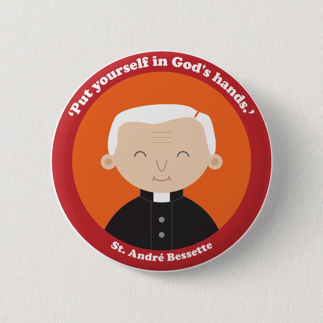 St. André Bessette 2 Inch Round Button (Front)