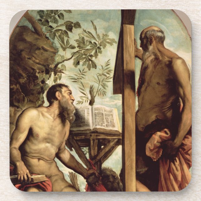 St. Andrew and St. Jerome Coaster (Front)