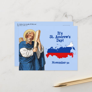 St. Andrew avec la carte du drapeau de la Russie F