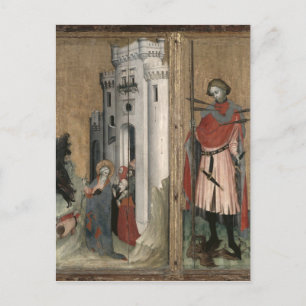 St. Andrew Chasing Demons from the Town Postcard