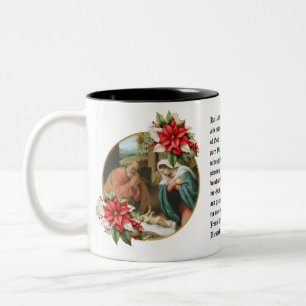 St. Andrew Christmas Advent Novena Holy Family Two-Tone Coffee Mug
