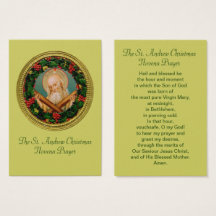 St Andrew Christmas Novena Prayer Card