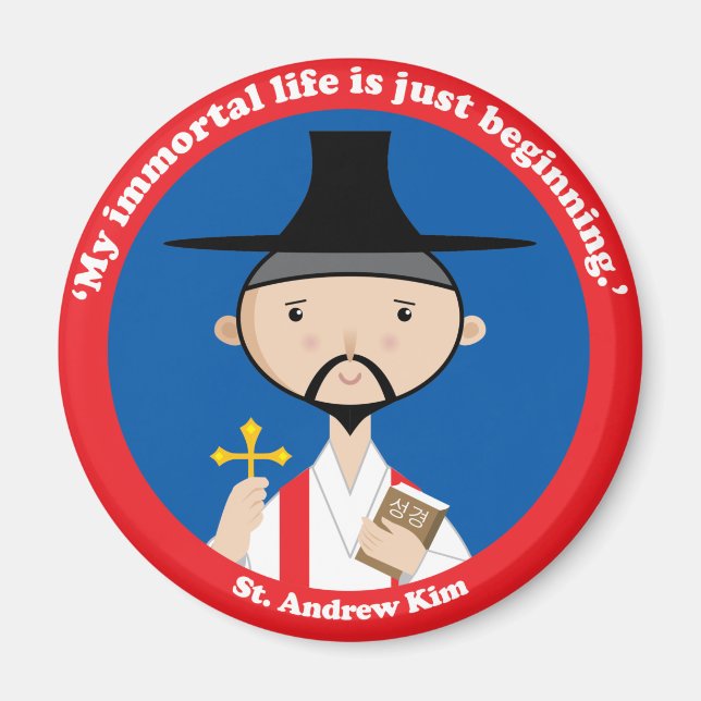 St. Andrew Kim Magnet (Front)