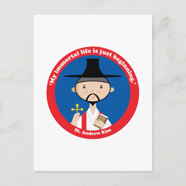 St. Andrew Kim Postcard (Front)