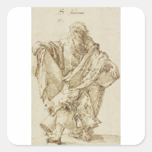 St Andrew the Apostle and Patron of Scotland Square Sticker