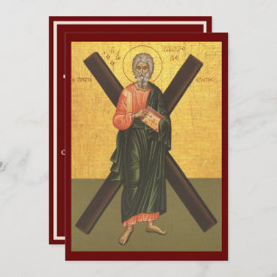 St. Andrew the Apostle icon prayer card