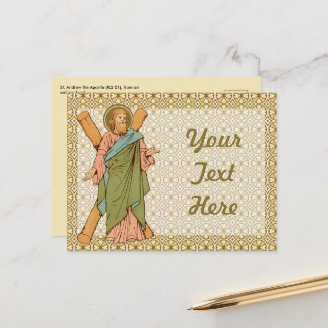 St. Andrew the Apostle (RLS 01) Postcard 1 (Front/Back In Situ)