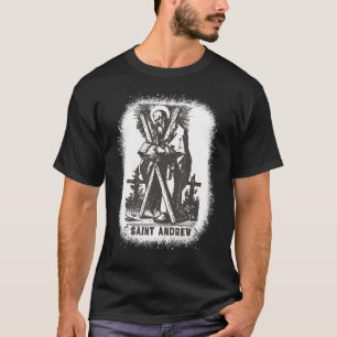 St Andrew the Apostle Saltire Cross Vintage Cathol T-Shirt