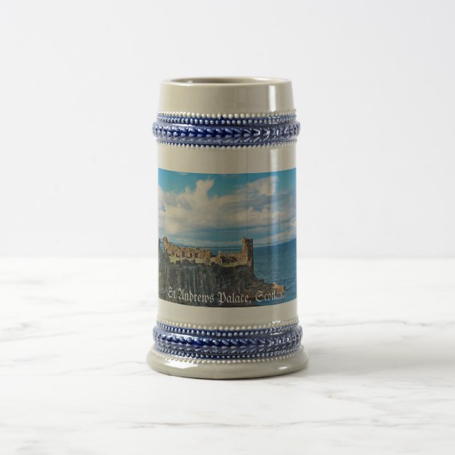 St Andrews Castle, Scotland Beer Stein (Center)