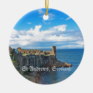 St Andrews Castle, Scotland Ceramic Ornament
