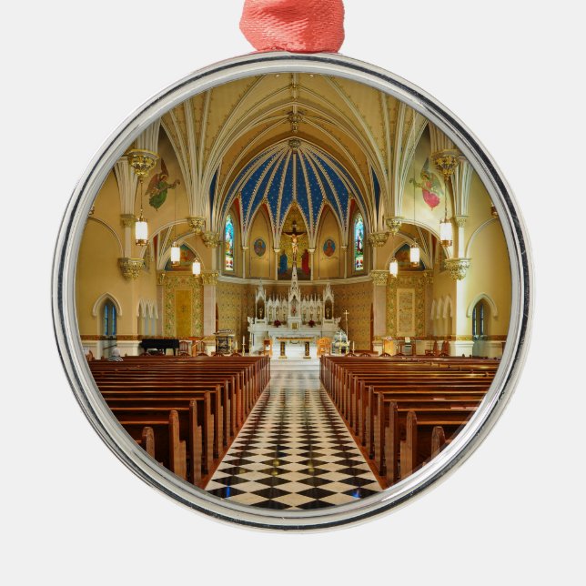 St Andrew's Catholic Church Roanoke Virginia Metal Ornament (Front)