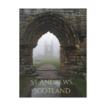 St Andrews, Scotland Cathedral Arches in Dense Fog
