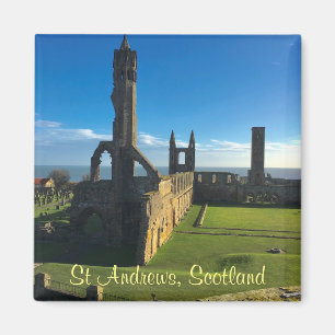 St Andrews Scotland Cathedral Ruines Photo Magnet