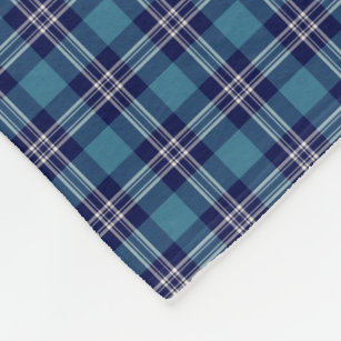 St Andrews Scotland District Tartan Fleece Blanket