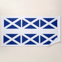 St. Andrews Scottish Flag Beach Towel