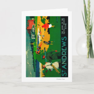 St. Andrews Vintage PosterEurope Card