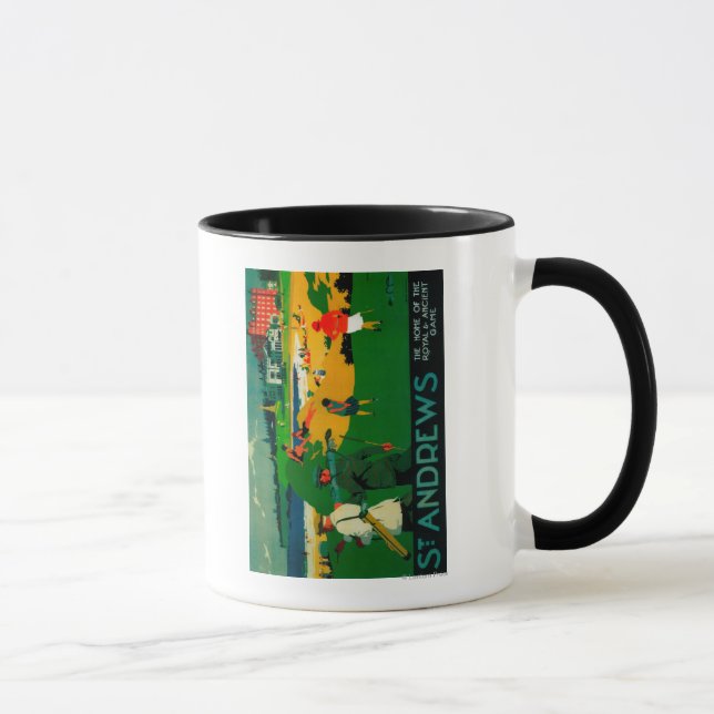 St. Andrews Vintage PosterEurope Mug (Right)
