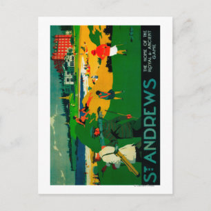 St. Andrews Vintage PosterEurope Postcard