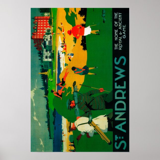St. Andrews Vintage PosterEurope Poster (Front)