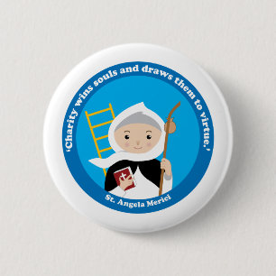 St. Angela Merici 2 Inch Round Button