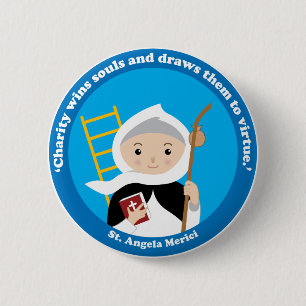 St. Angela Merici 2 Inch Round Button