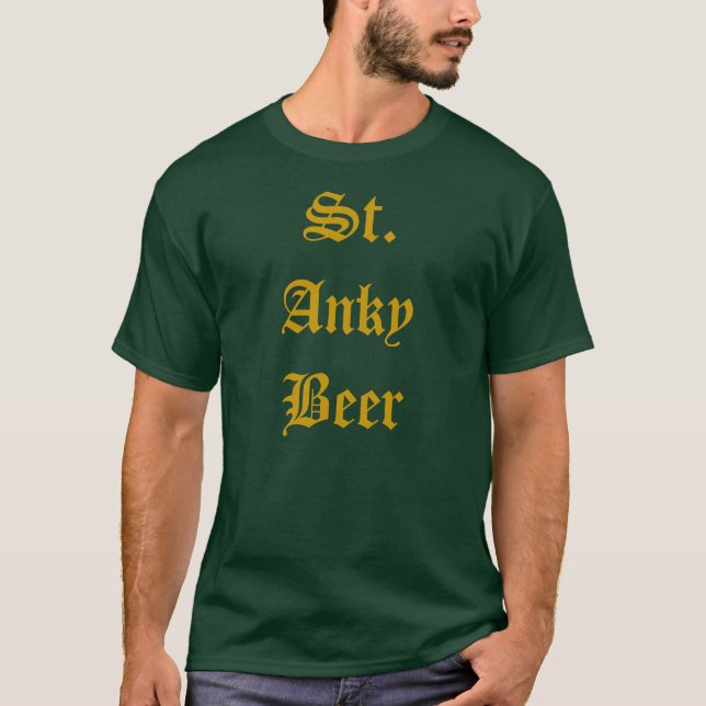 St. Anky Beer T-Shirt (Front)