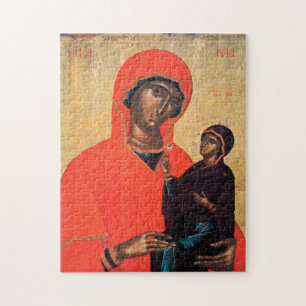 St. Anna and the Theotokos Byzantine Icon Jigsaw Puzzle