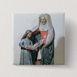 St. Anne and the Virgin, 1500-30 2 Inch Square Button