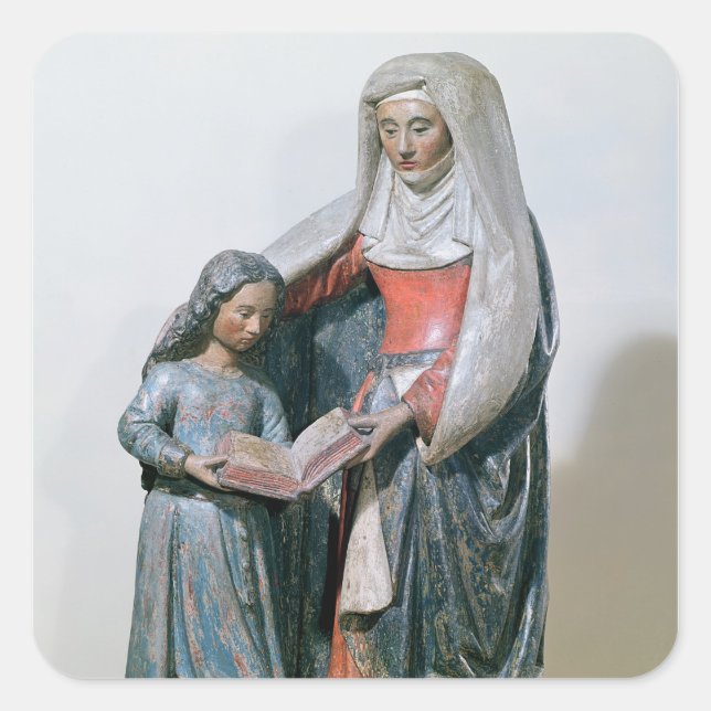St. Anne and the Virgin, 1500-30 Square Sticker (Front)
