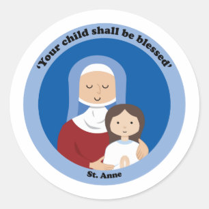 St. Anne Classic Round Sticker