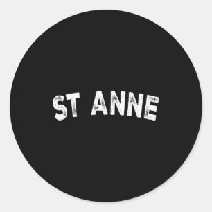 St Anne Classic Round Sticker