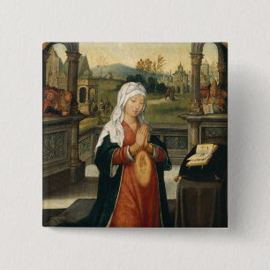 St.Anne Conceiving the Virgin 2 Inch Square Button