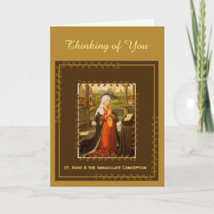 St. Anne & Immaculate Conception Mary Card